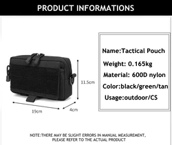 Bolsa táctica MOLLE horizontal laser cut EDC