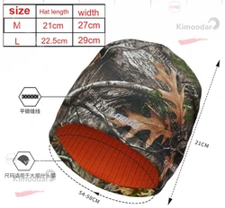 Gorro camuflaje térmico doble cara a prueba de viento outdoor