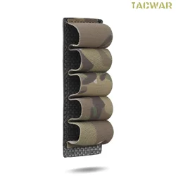 Portacargador táctico elástico MOLLE para escopeta, caza y airsoft