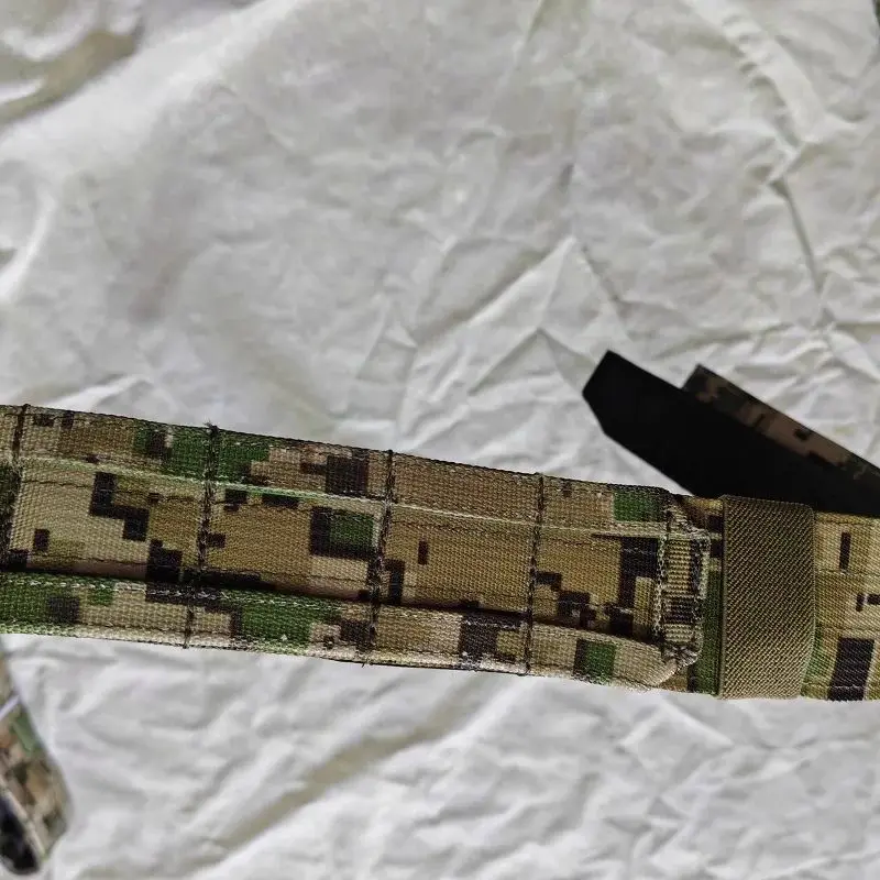 Cinturón táctico de nailon doble capa Flecktarn/MCTP alemán - imagen 4