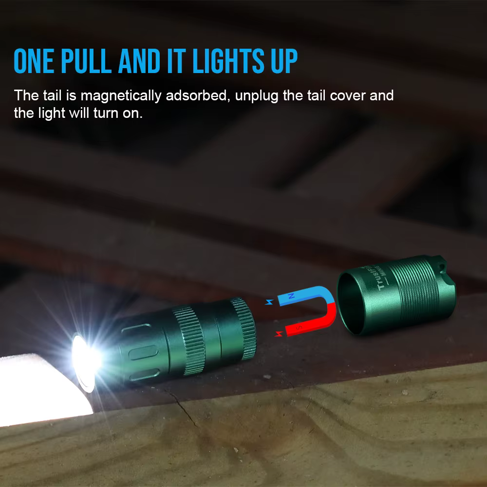 Trustfire MINIE Linterna LED Recargable Llavero Magnética Camping - imagen 4