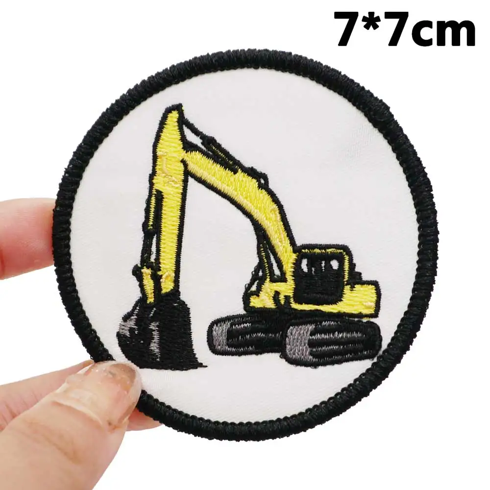 Parche táctico bordado excavadora con velcro para uniforme - imagen 4