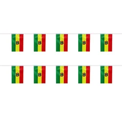 Pack 20 banderines wiphala Bolivia – 14x21 cm bordados