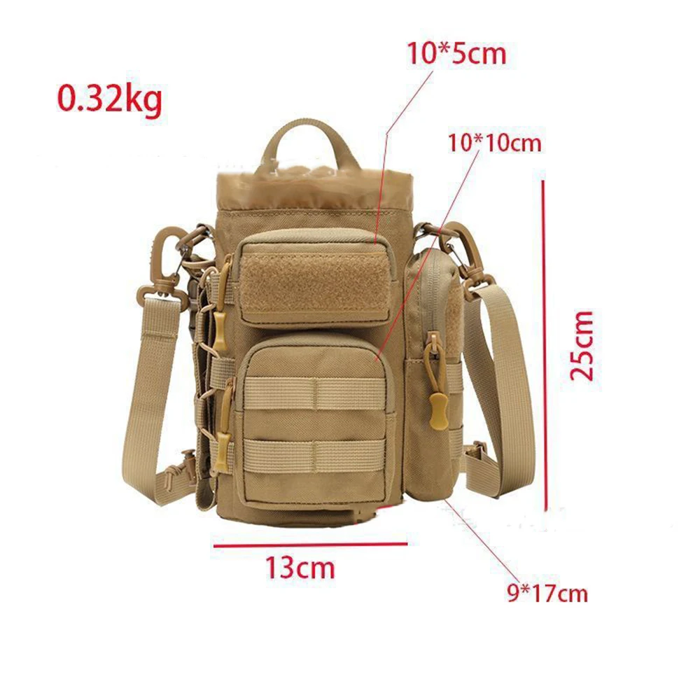 Porta botella táctica MOLLE camuflaje para senderismo y viajes - imagen 2