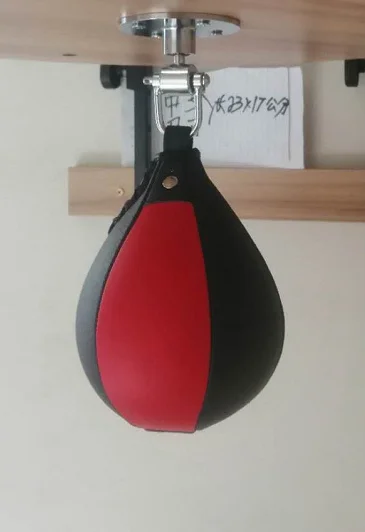 Balón de boxeo doble extremo en cuero para velocidad y reflejos
