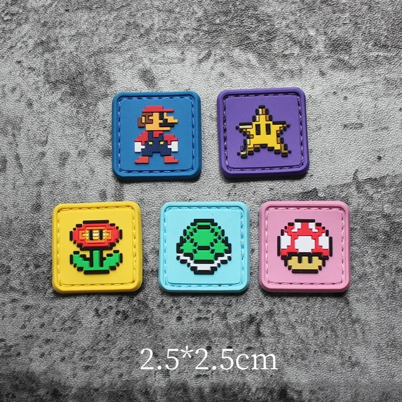 Parche PVC pixelado táctico – Insignia moral adhesiva para mochila - imagen 3
