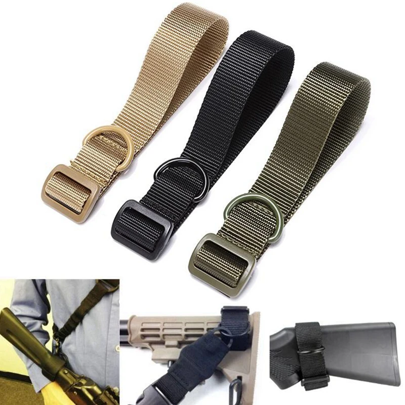 Correa táctica para rifle en nylon con anillo D ajustable de hombro - imagen 2