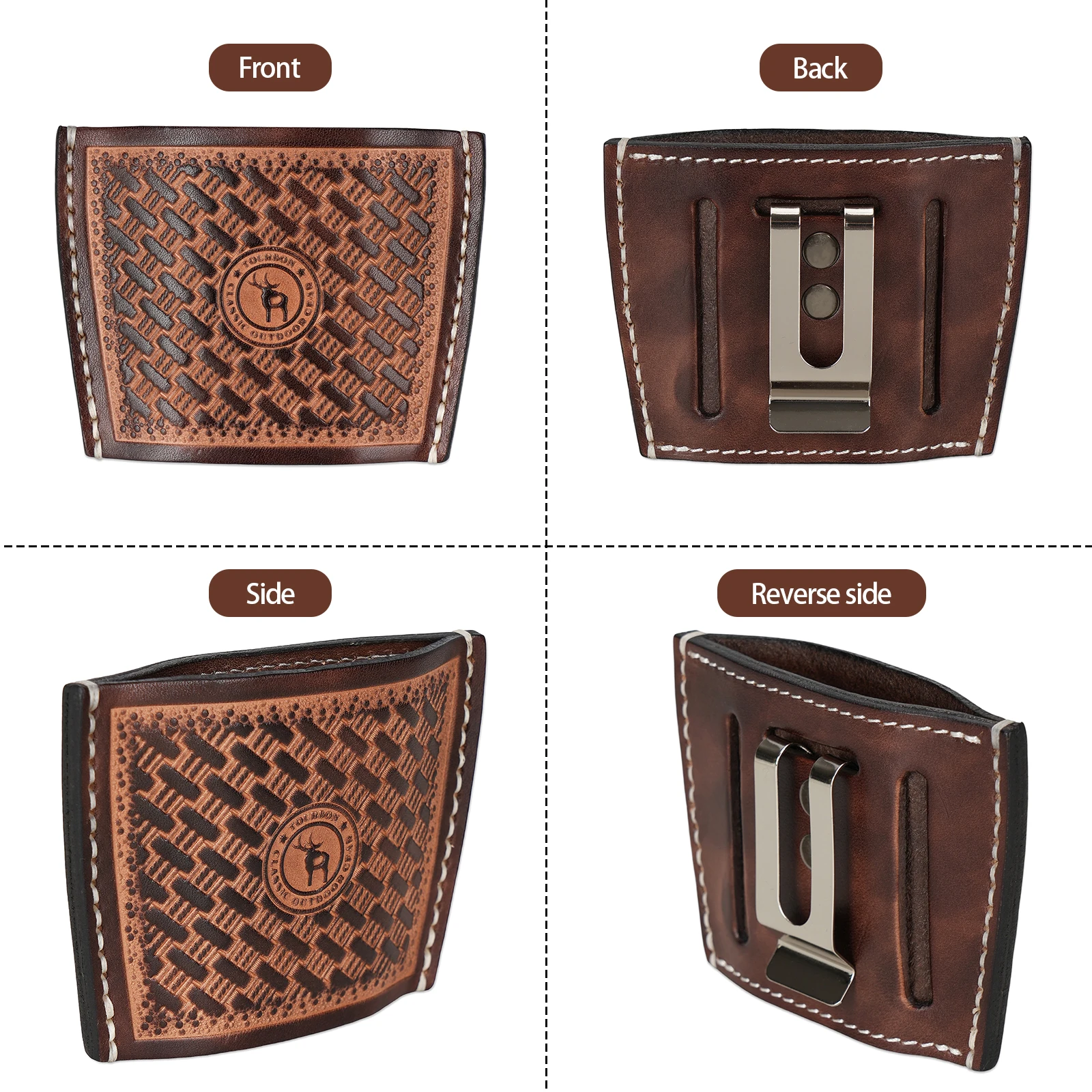 Tourbon Funda Universal de Pistola de Cuero Interior y Exterior - imagen 5