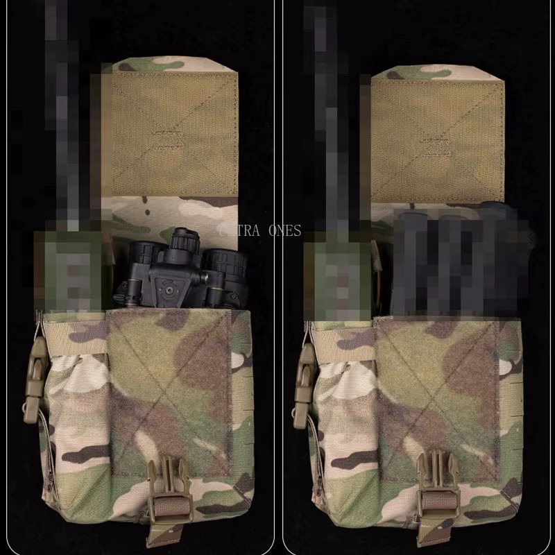 Bolsa táctica MOLLE multifuncional para caza y montaña con radio - imagen 5