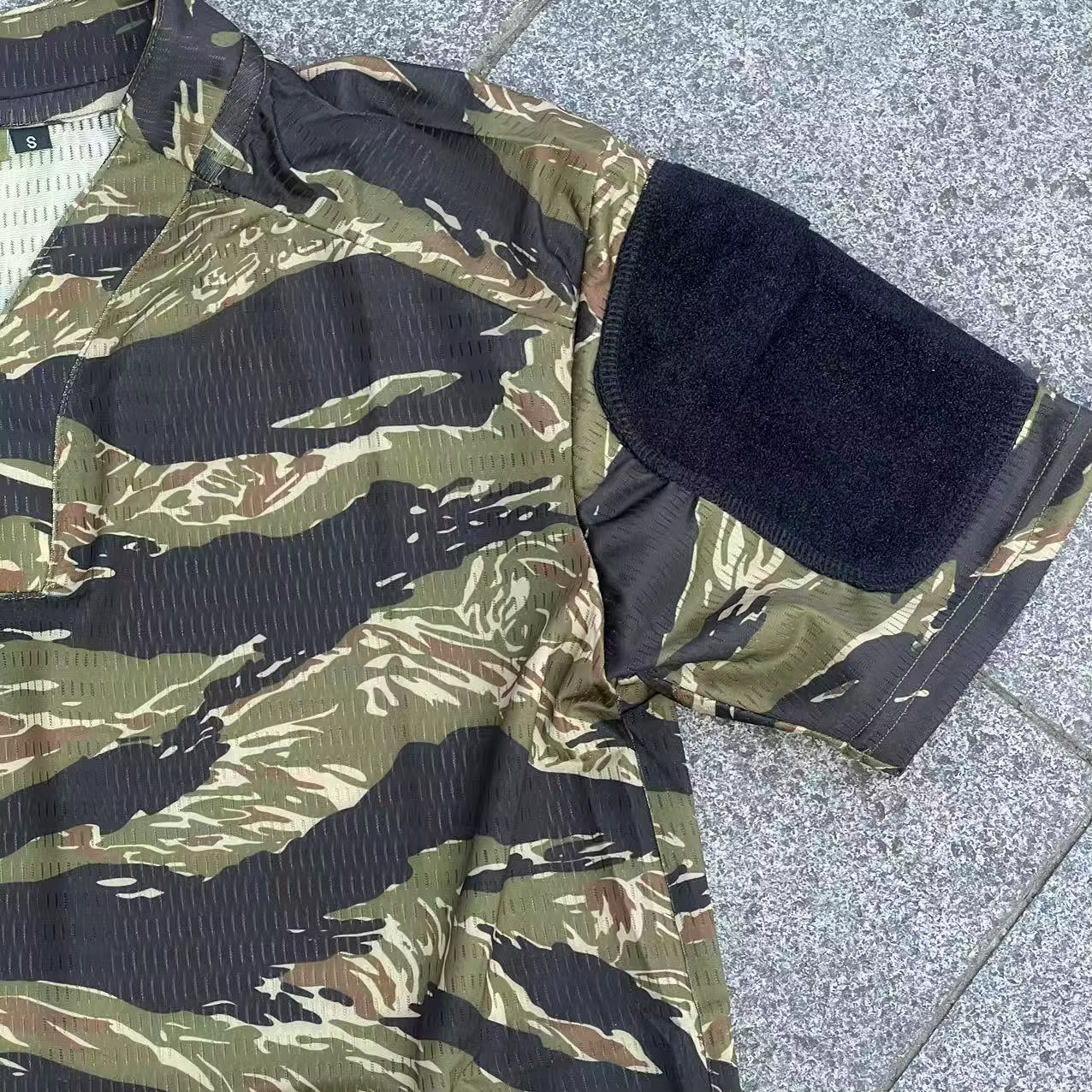 Camiseta táctica manga corta Jungle Tiger Spot cuello en V Tom - imagen 5