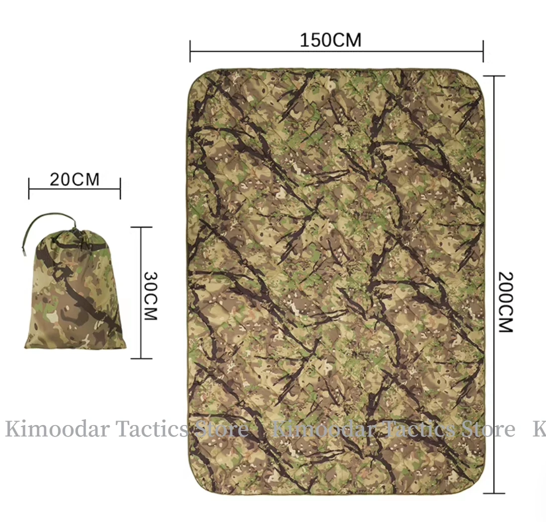 Manta táctica camuflaje plegable ripstop biomimético árbol multifunción