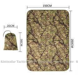 Manta táctica camuflaje plegable ripstop biomimético árbol multifunción