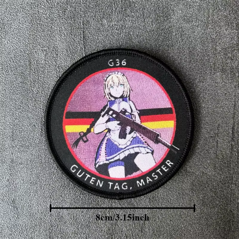 Parche táctico anime con insignia moral velcro para mochila y ropa - imagen 2