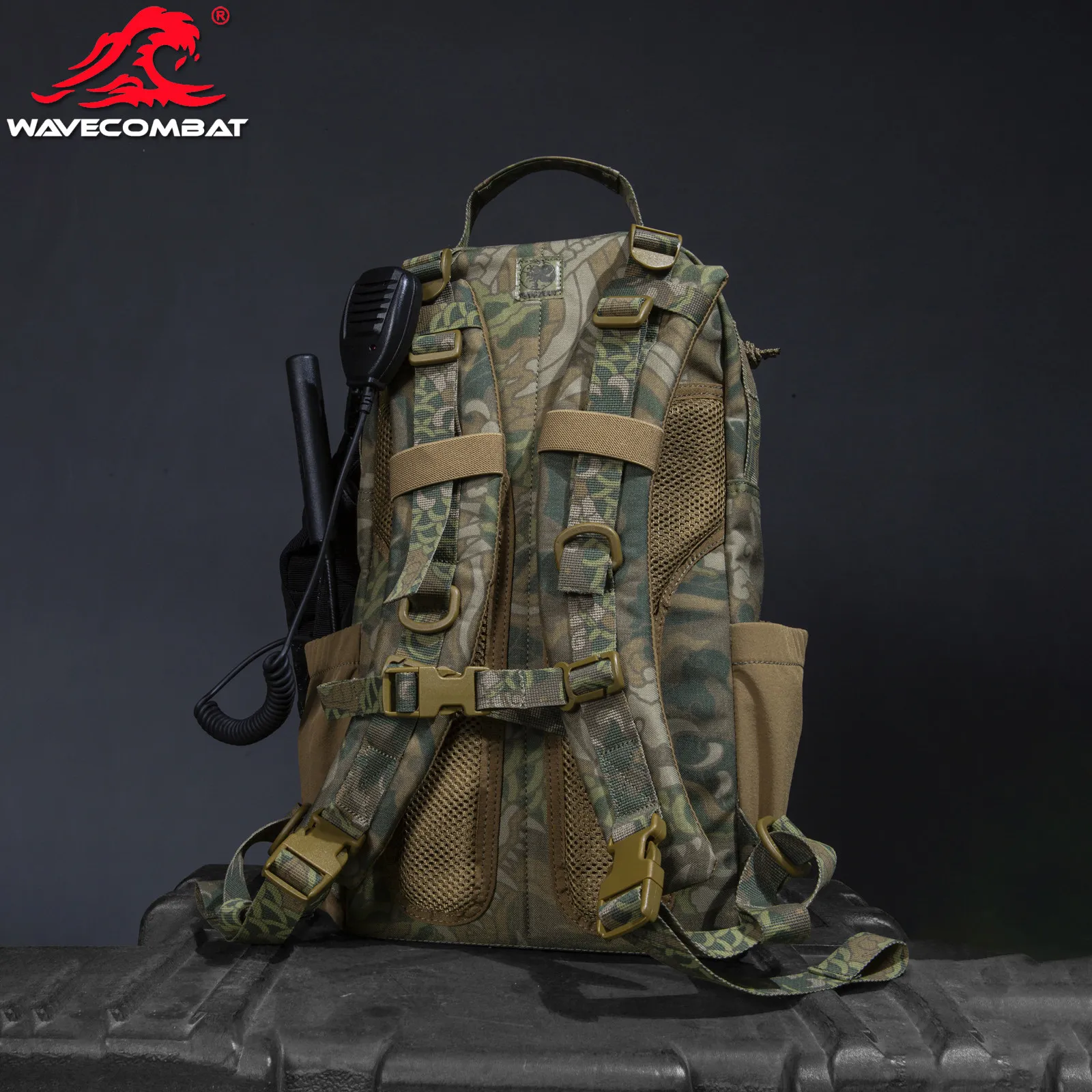 Mochila táctica camuflaje con estampado de dragones aire libre - imagen 5