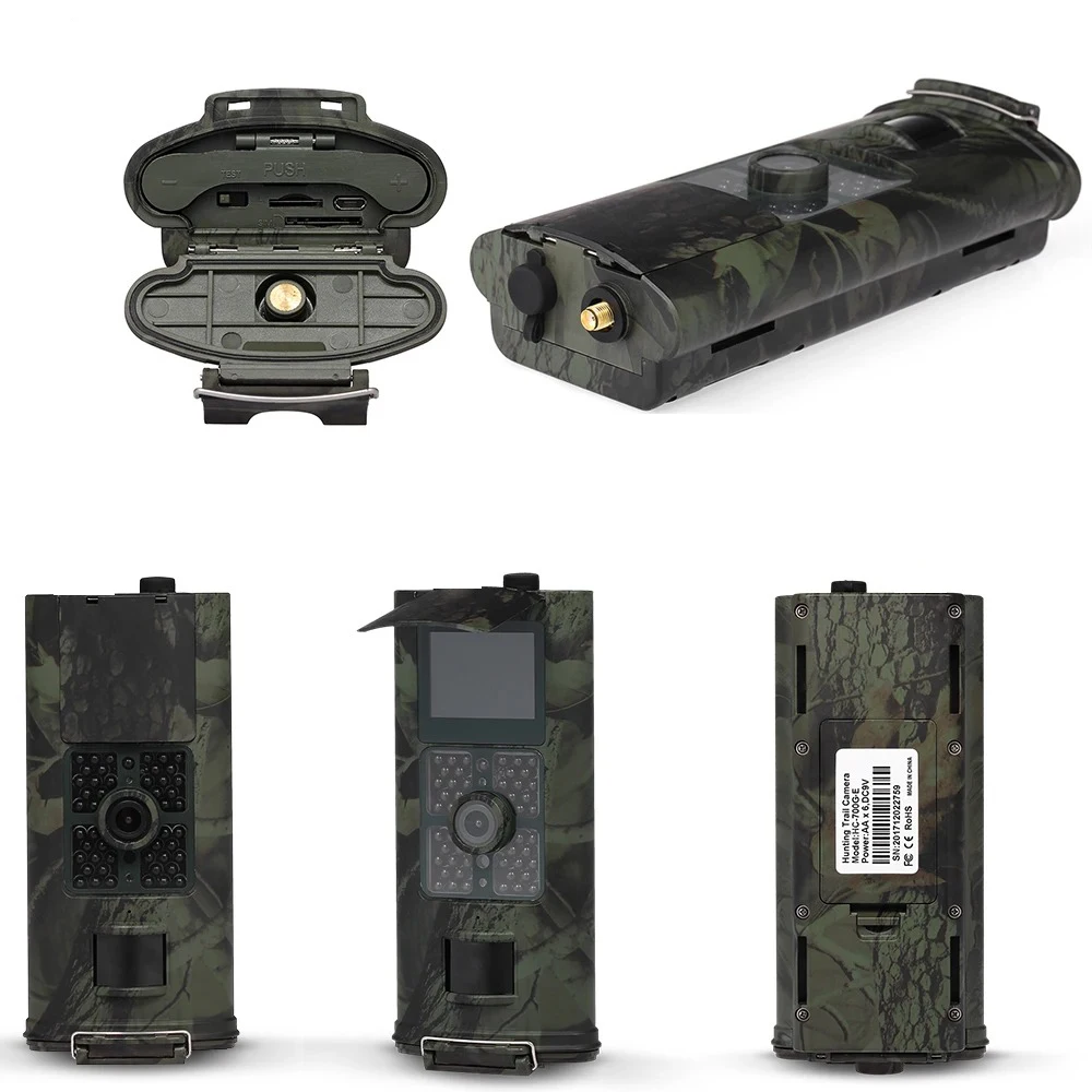 Cámara de rastreo para caza con camuflaje y visión nocturna