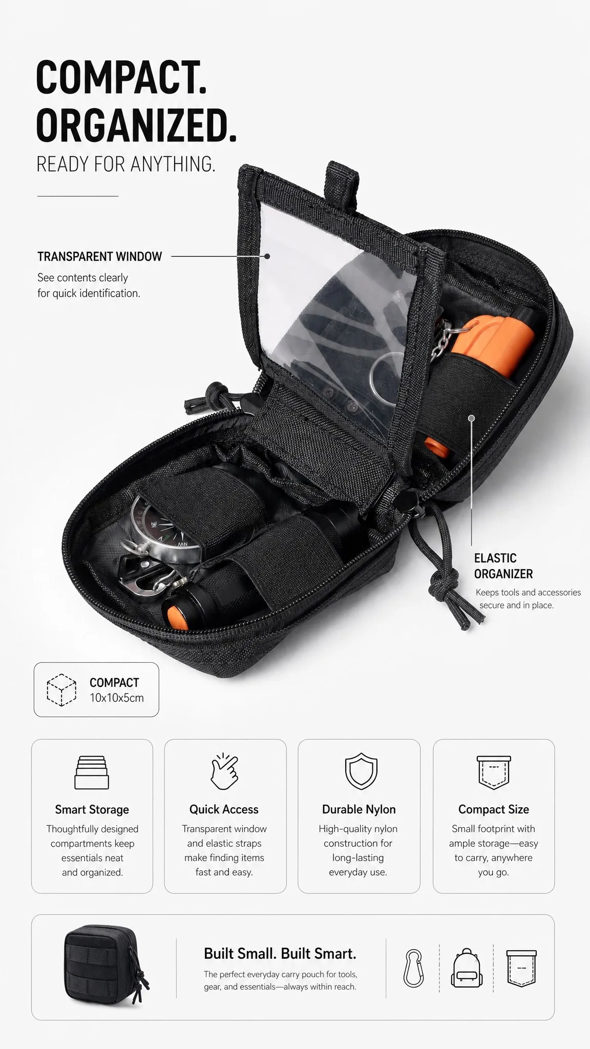 Bolsa en color táctico (negro/oliva/coyote según disponibilidad)