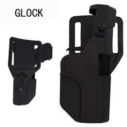 Funda Glock 17 liberación rápida táctica cinturón diestro caza