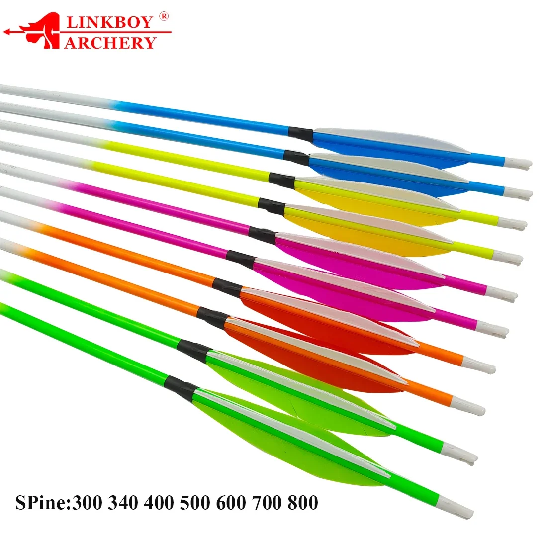 Flechas de carbono Linkboy SP340 32 pulgadas para arco tradicional