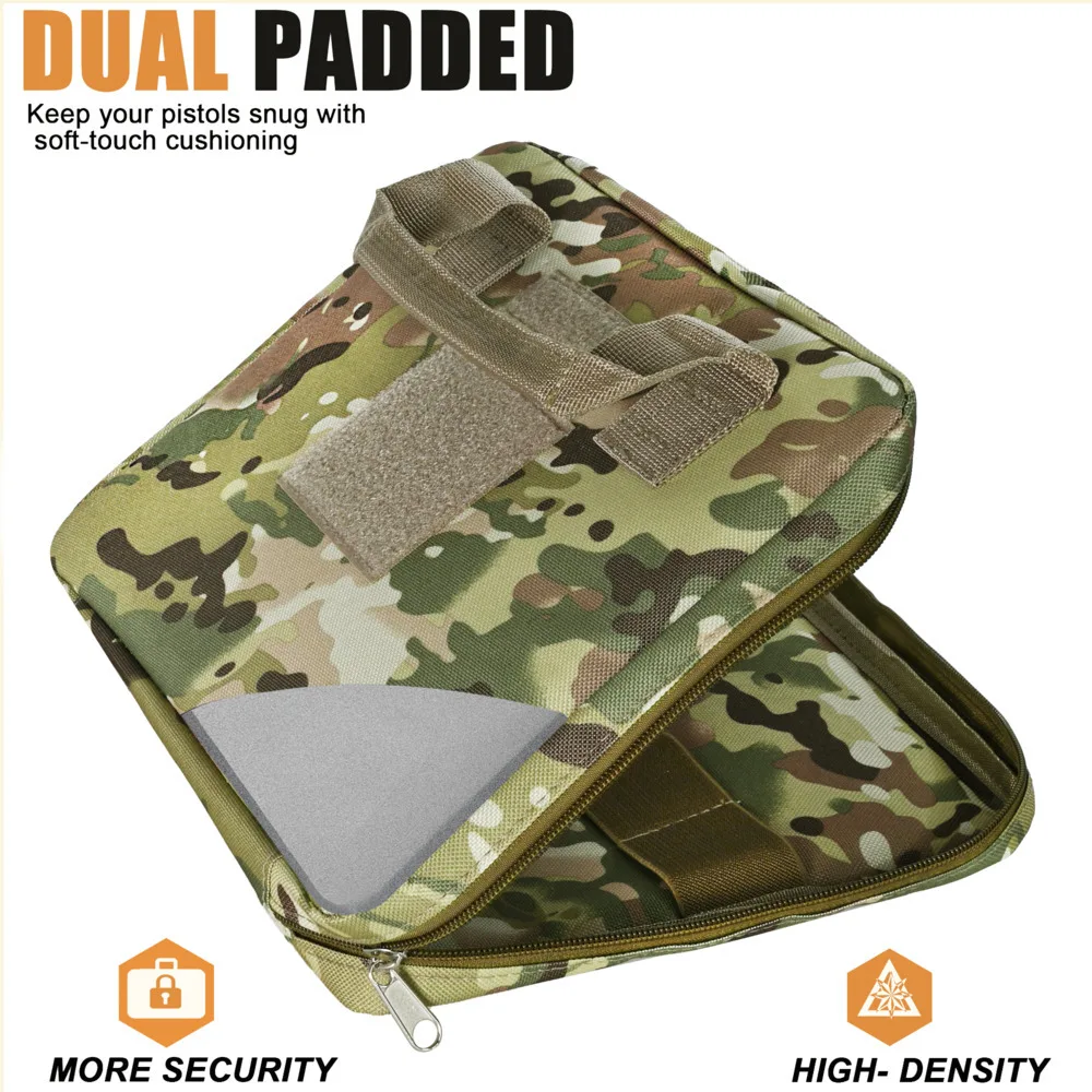 Estuche táctico acolchado doble para pistola con bucles elásticos - imagen 2