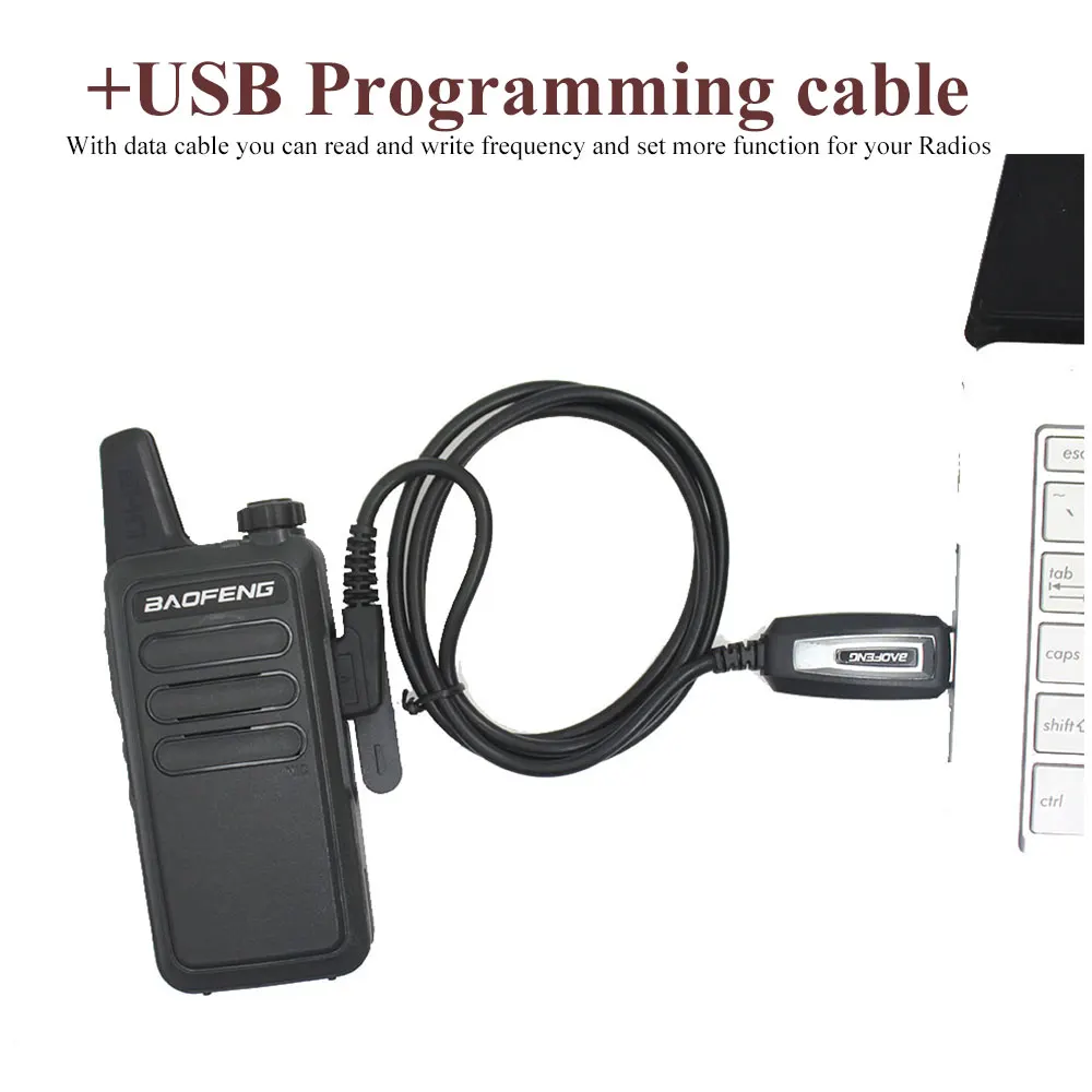 BAOFENG Cable de programación USB para radio portátil UV-5R PMR