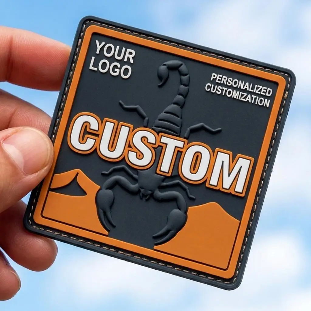 Parche táctico 3D en silicona con velcro desmontable para equipamiento militar - imagen 5