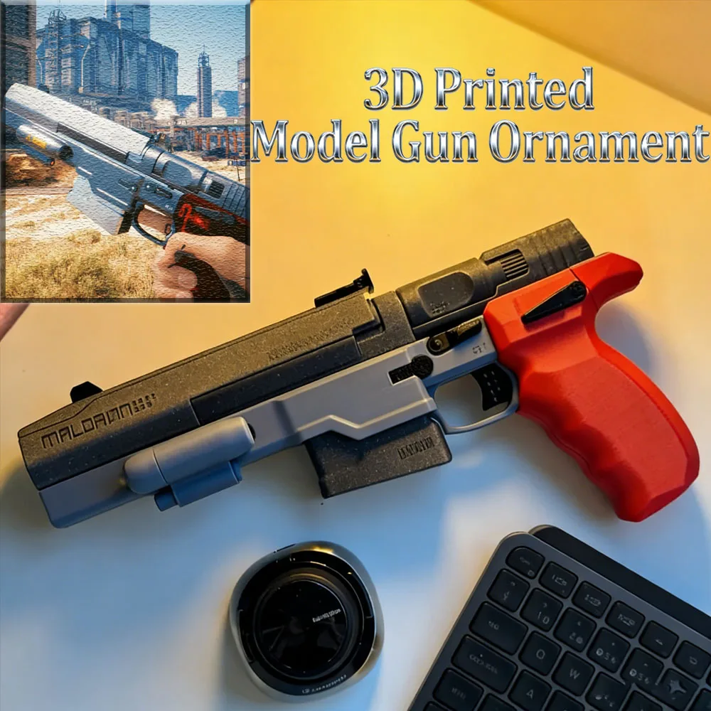 Malorian pistola modelo 3D desmontable para cosplay Johnny Silver Hand - imagen 5