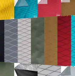 Tela X-Pac nylon técnico cuadriculado liso, negro y colores