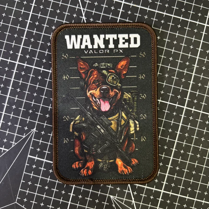 Parche táctico The Wanted Dog velcro insignia de perro peligroso - imagen 3