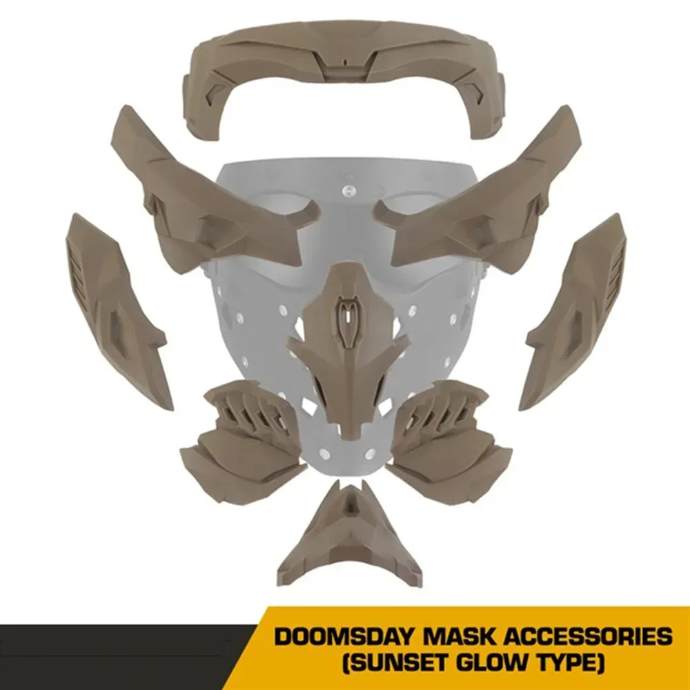 Máscara táctica modular de protección magnética para cosplay - imagen 3