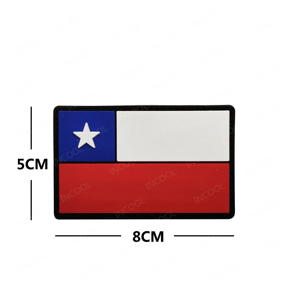 Parche PVC bandera nacional táctico velcro - imagen 3