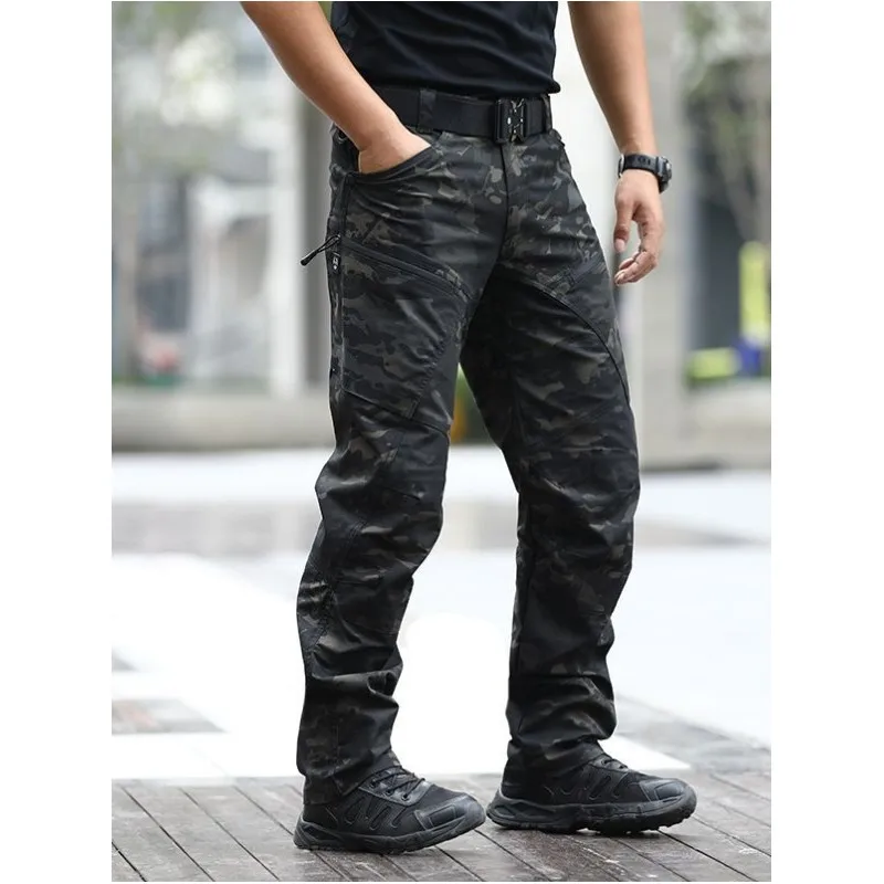 Pantalones tácticos impermeables asalto ajustados hombre - imagen 4