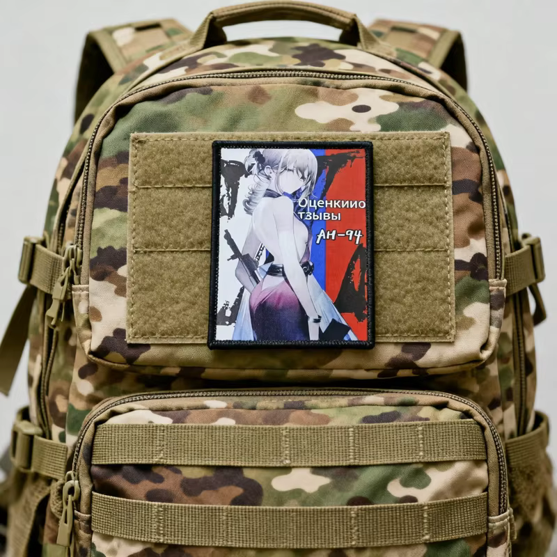 Insignia táctica guerrero – Parche adhesivo para mochila - imagen 2