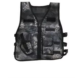 Chaleco táctico infantil camuflaje ajustable para CS y al aire libre - imagen 3