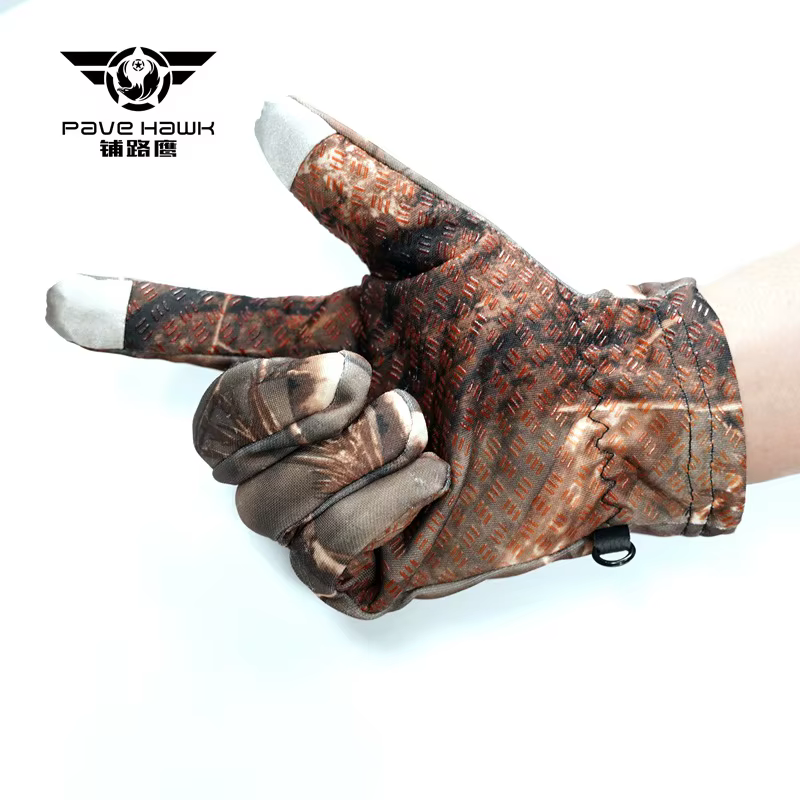 Guantes tácticos camuflaje vista frontal