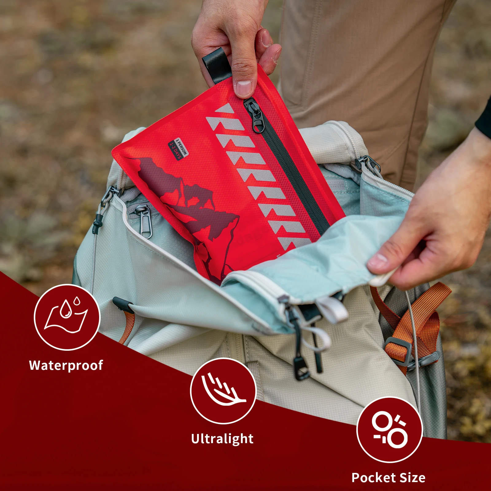 RHINO RESCUE Botiquín Ultraligero Impermeable Primeros Auxilios - imagen 4