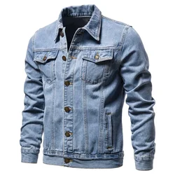 Chaqueta vaquera de algodón elástico para moto hombre