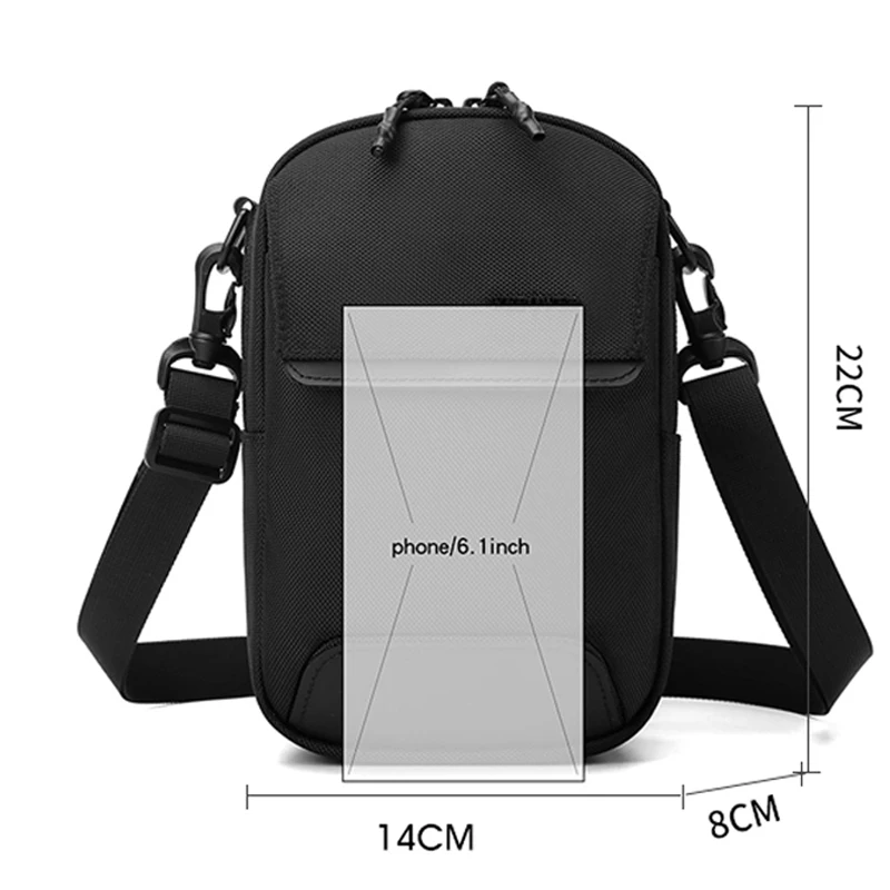 Bolso táctico cruzado resistente con compartimentos para acampada - imagen 3