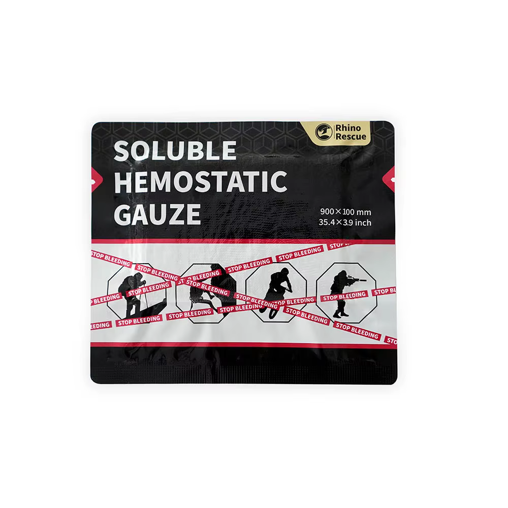 Gasa hemostática soluble de emergencia – Vendaje táctico para traumatismos