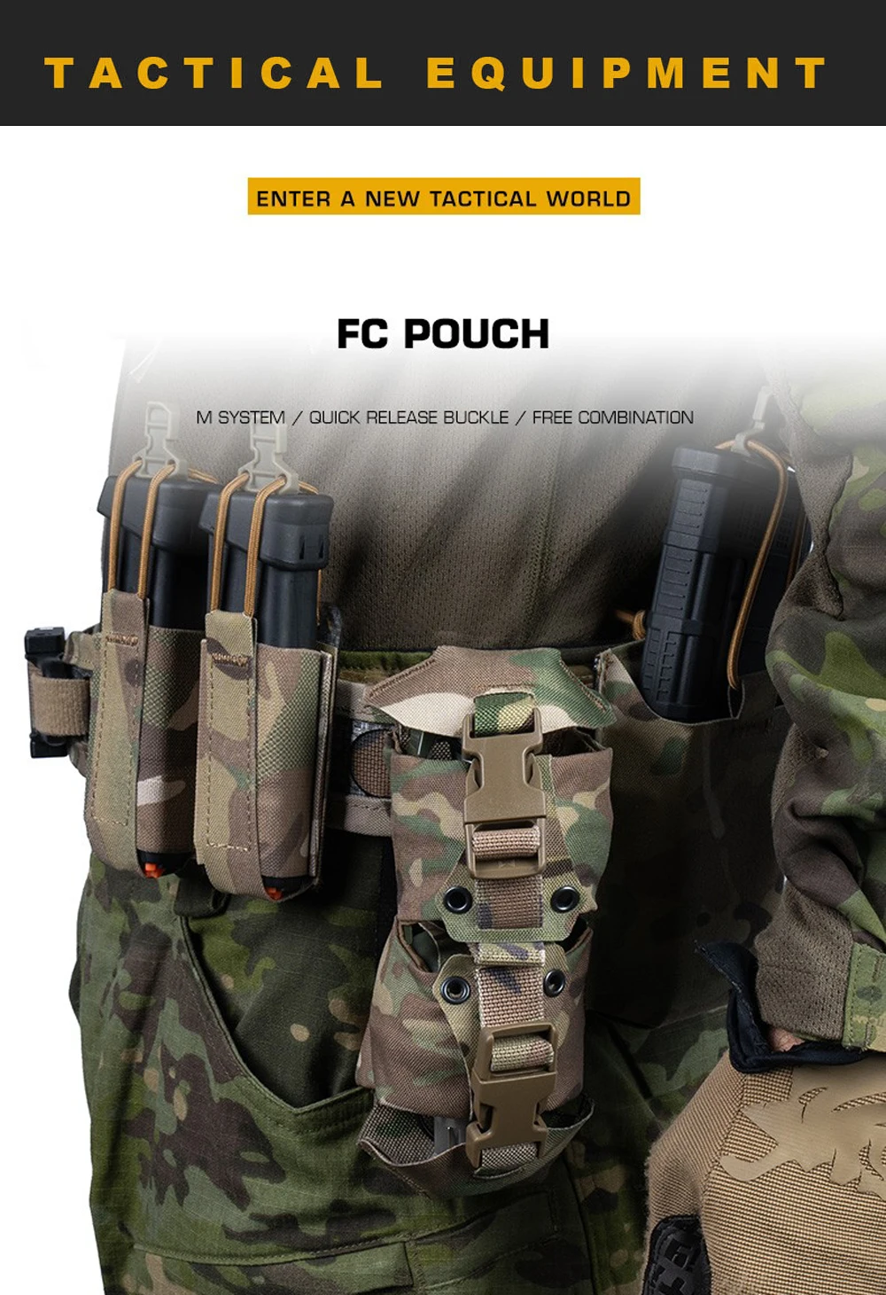 Vista del pouch en uso