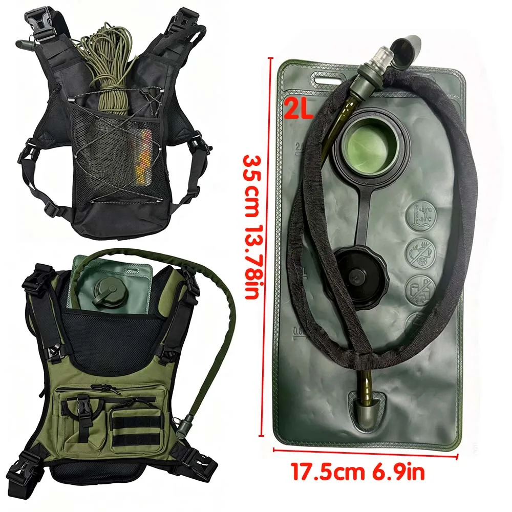 Chaleco de hidratación ligero para trail, running y senderismo