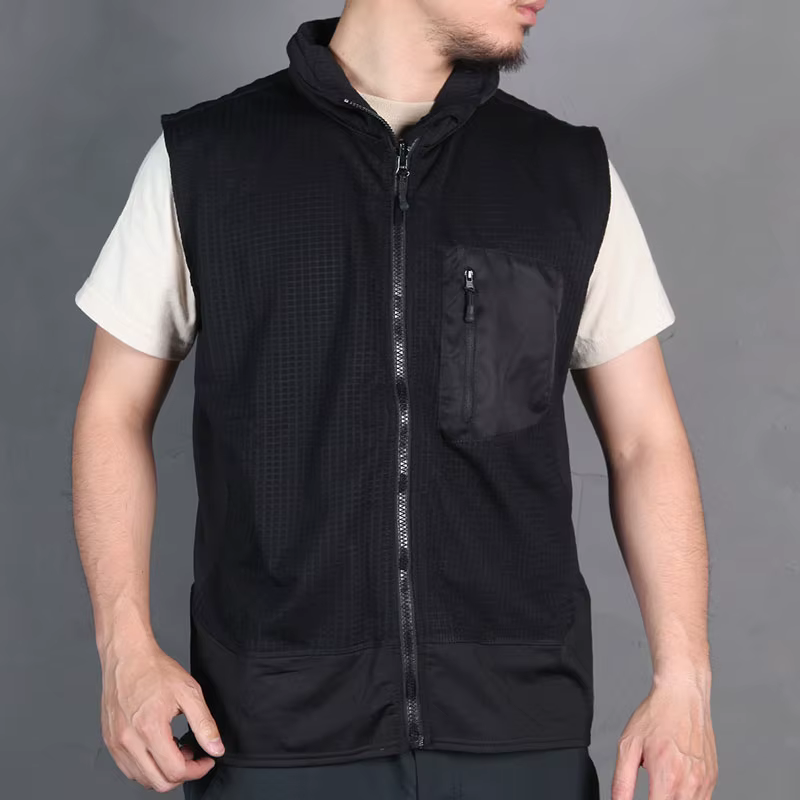 Emersongear Forro Polar Táctico Negro – Caza Combate Milsim Senderismo