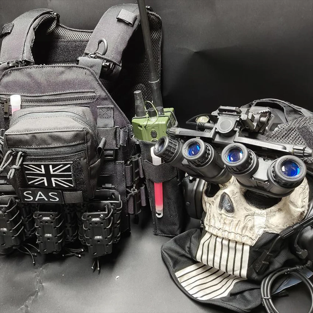 Koenig Ghost portaplacas táctica para airsoft, cosplay y escena