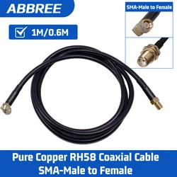Cable coaxial ABBREE RH58 SMA macho-hembra para Baofeng UV-5R