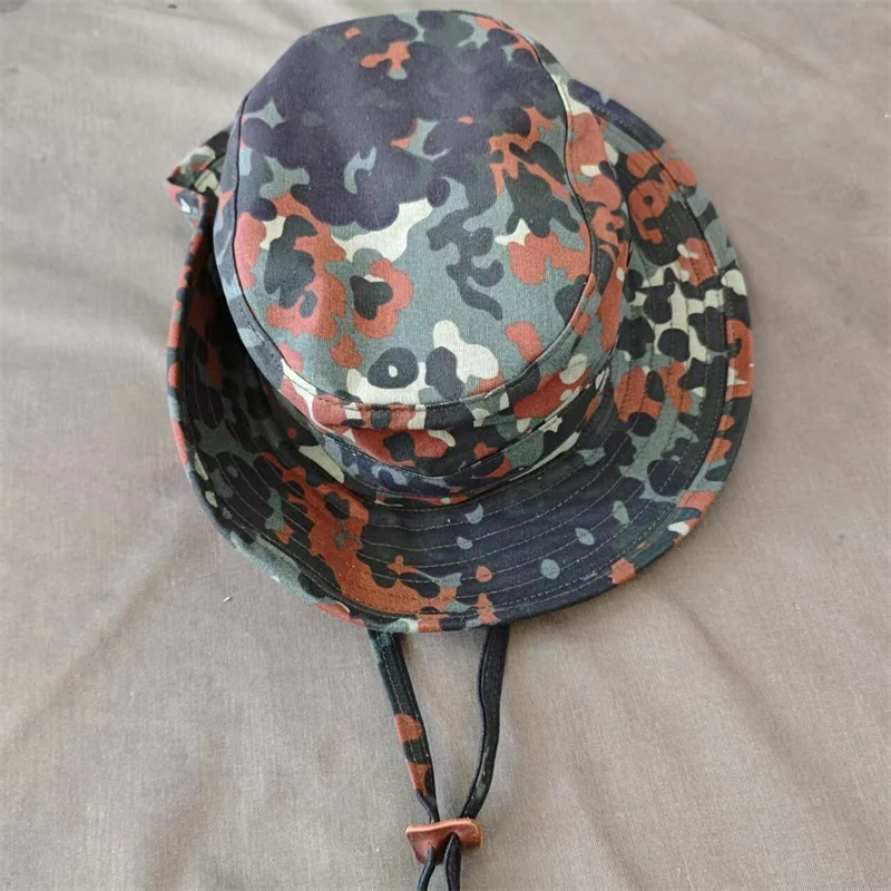 Sombrero camuflaje selva alemana de ala redonda para exteriores - imagen 2
