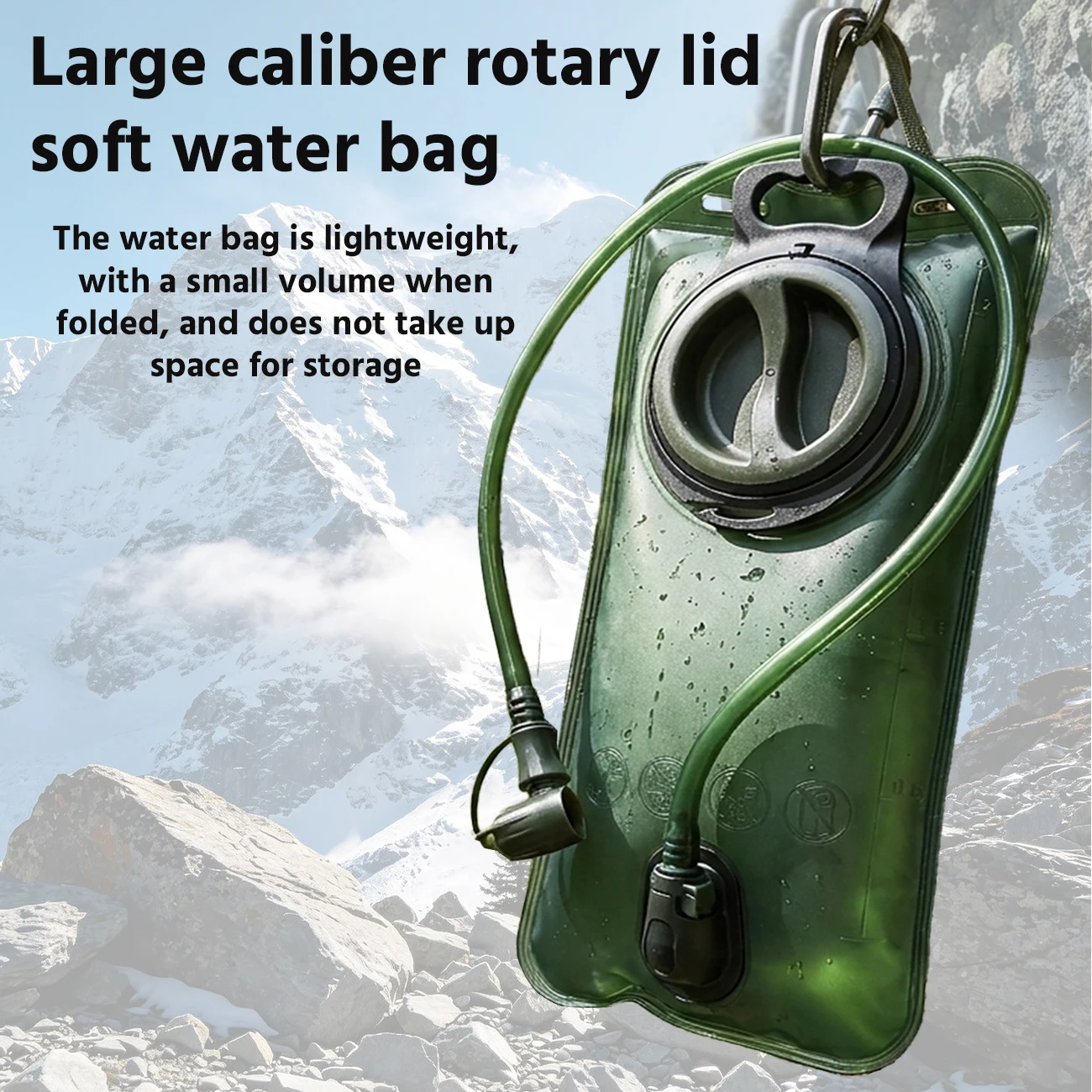 Bolsa de agua flexible para exteriores tapa rosca y escala capacidad - imagen 4