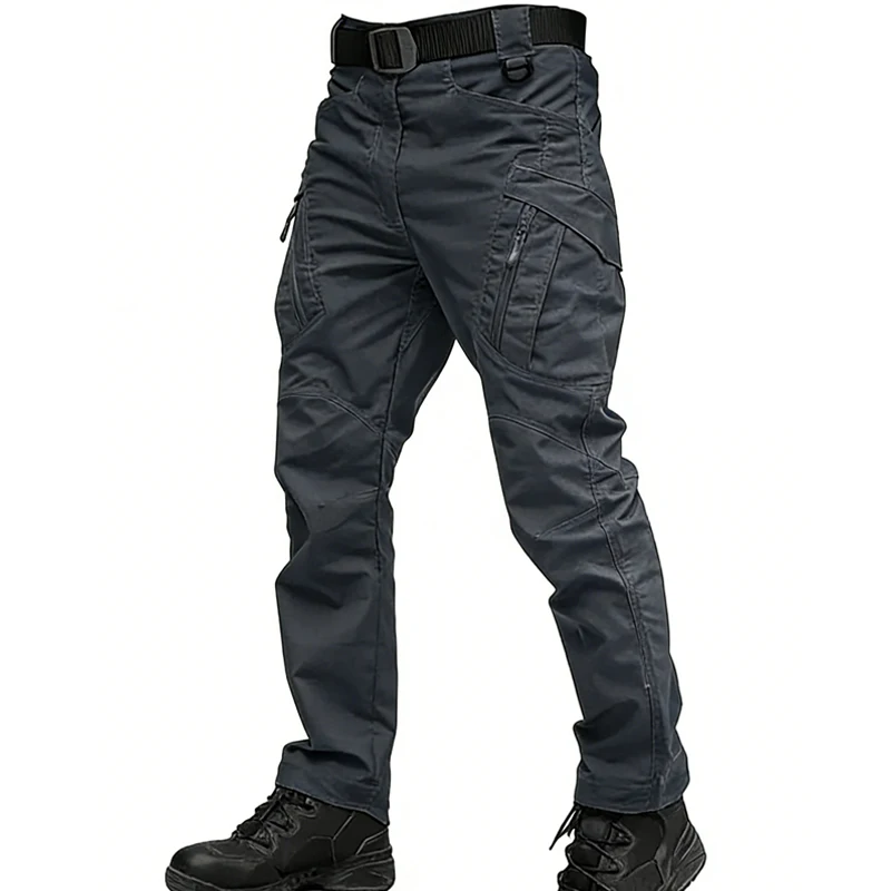 Pantalón táctico cargo softshell elástico para exterior militar