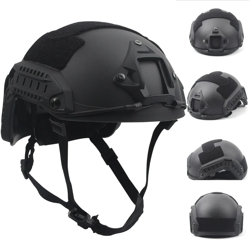 Conjunto en negro, pensado para uso táctico