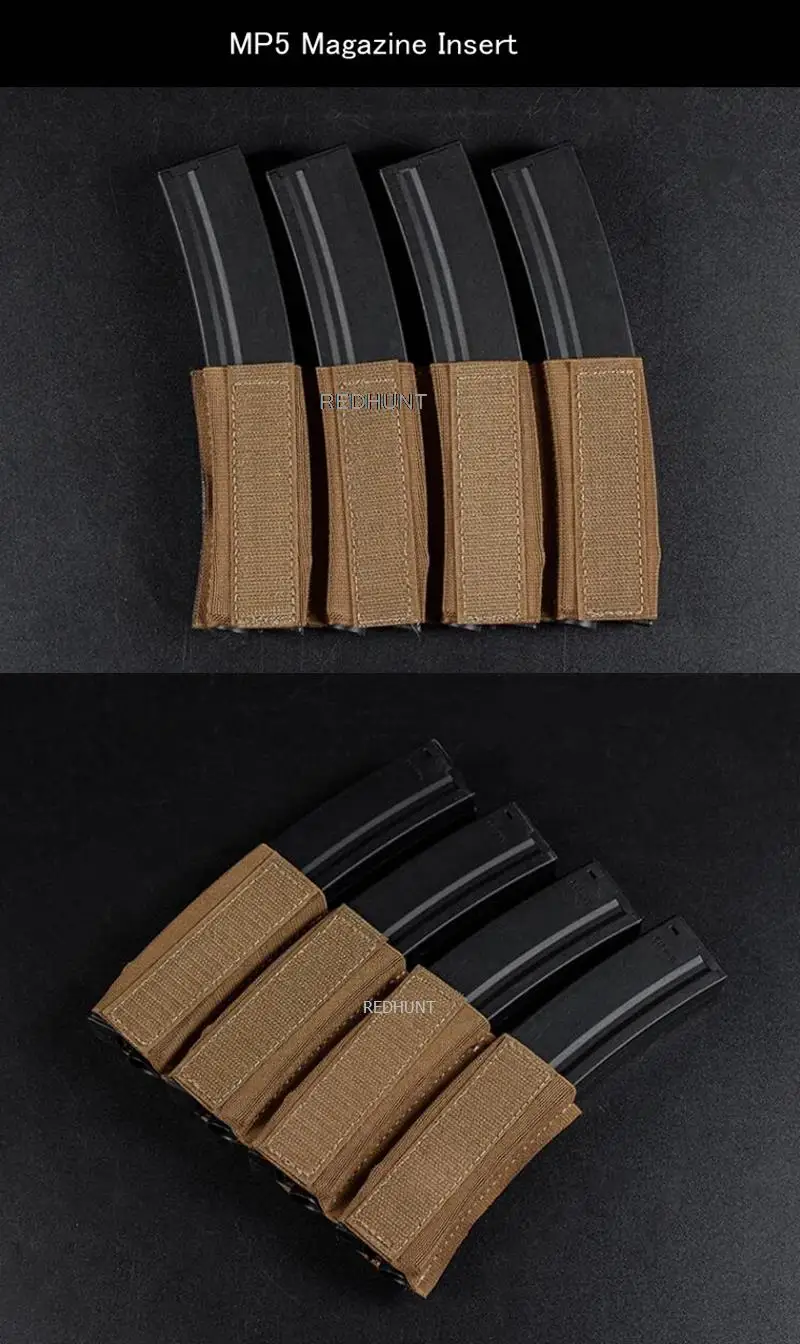 Portarrollos MP5/MP7 MOLLE con enganches para chaleco táctico - imagen 2