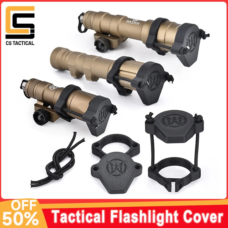 Protector tapa lente y funda para linterna táctica WADSN Surefire - imagen 4