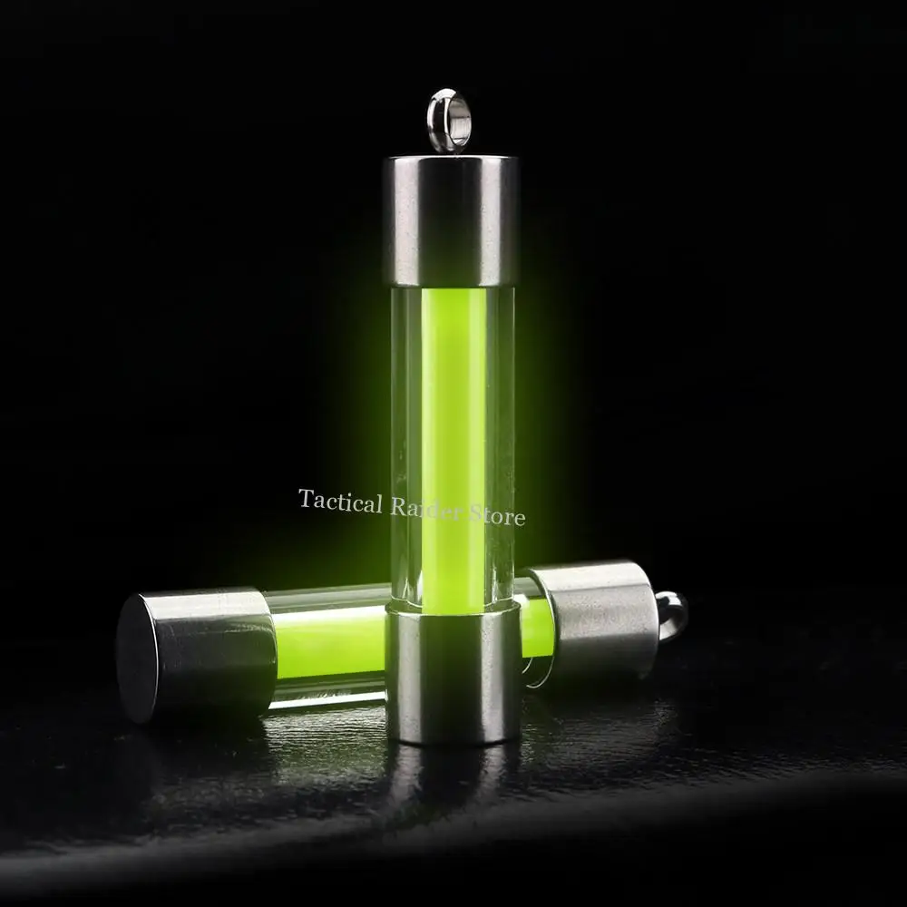 Llavero EDC colgante luminoso acero inoxidable y vidrio - imagen 2